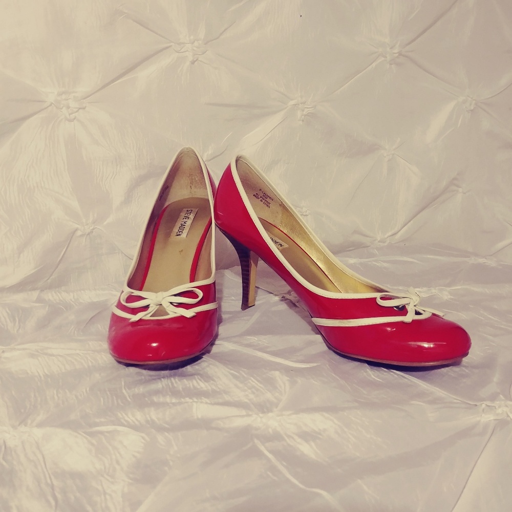 Retro style red heels